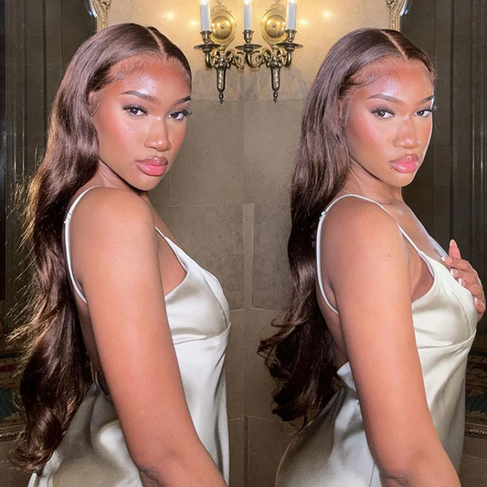 Wavy Brown Frontal Wig - Colored Wigs, Shop All Wigs, Wavy Wigs