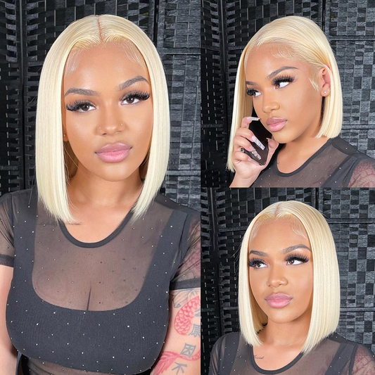 Royal Blonde Frontal Bob Wig - Bob Wigs, Colored Wigs, Shop All Wigs, Straight Wigs