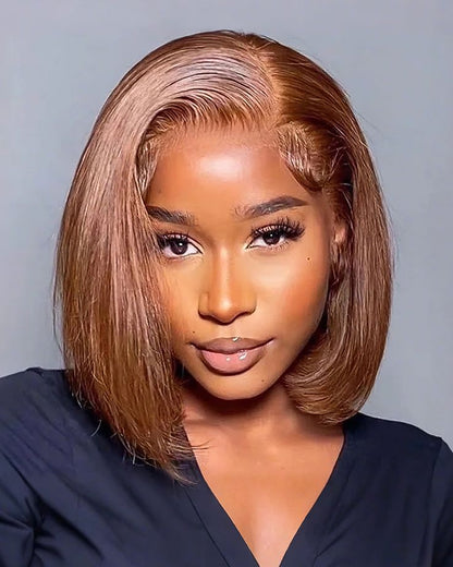 Chocolate Frontal Bob Wig