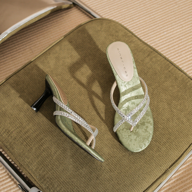 Midnight Glam Sandals - High Heel Sandals