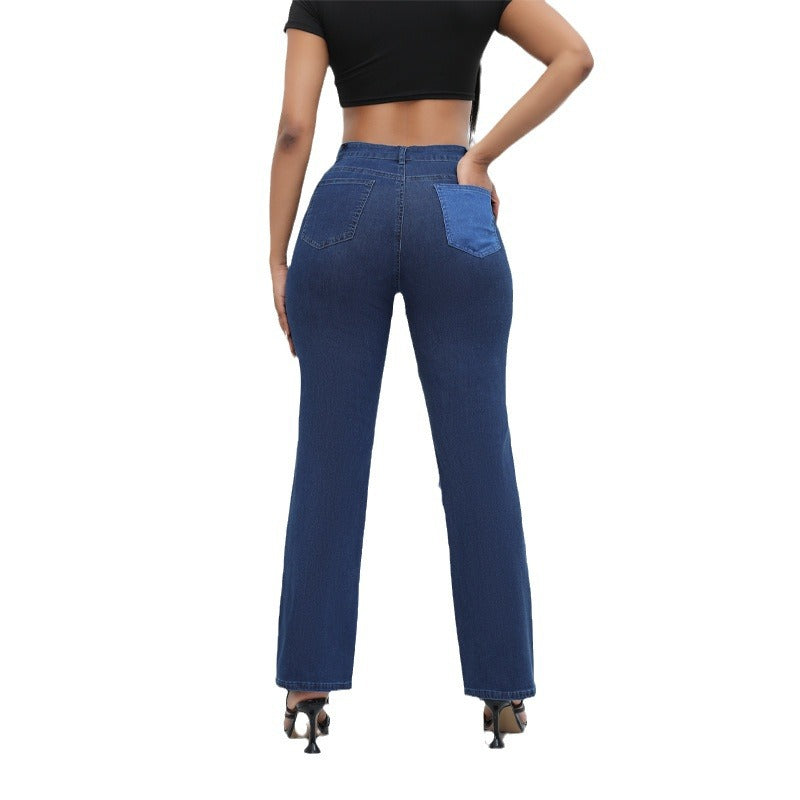 Mixed Baggy Jeans - Denim, Pants