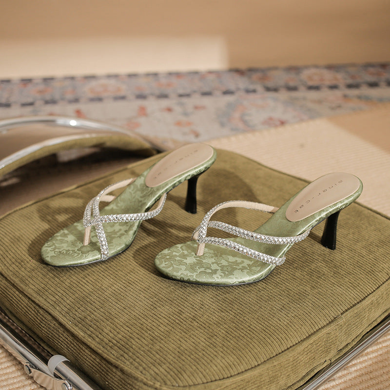 Midnight Glam Sandals - High Heel Sandals