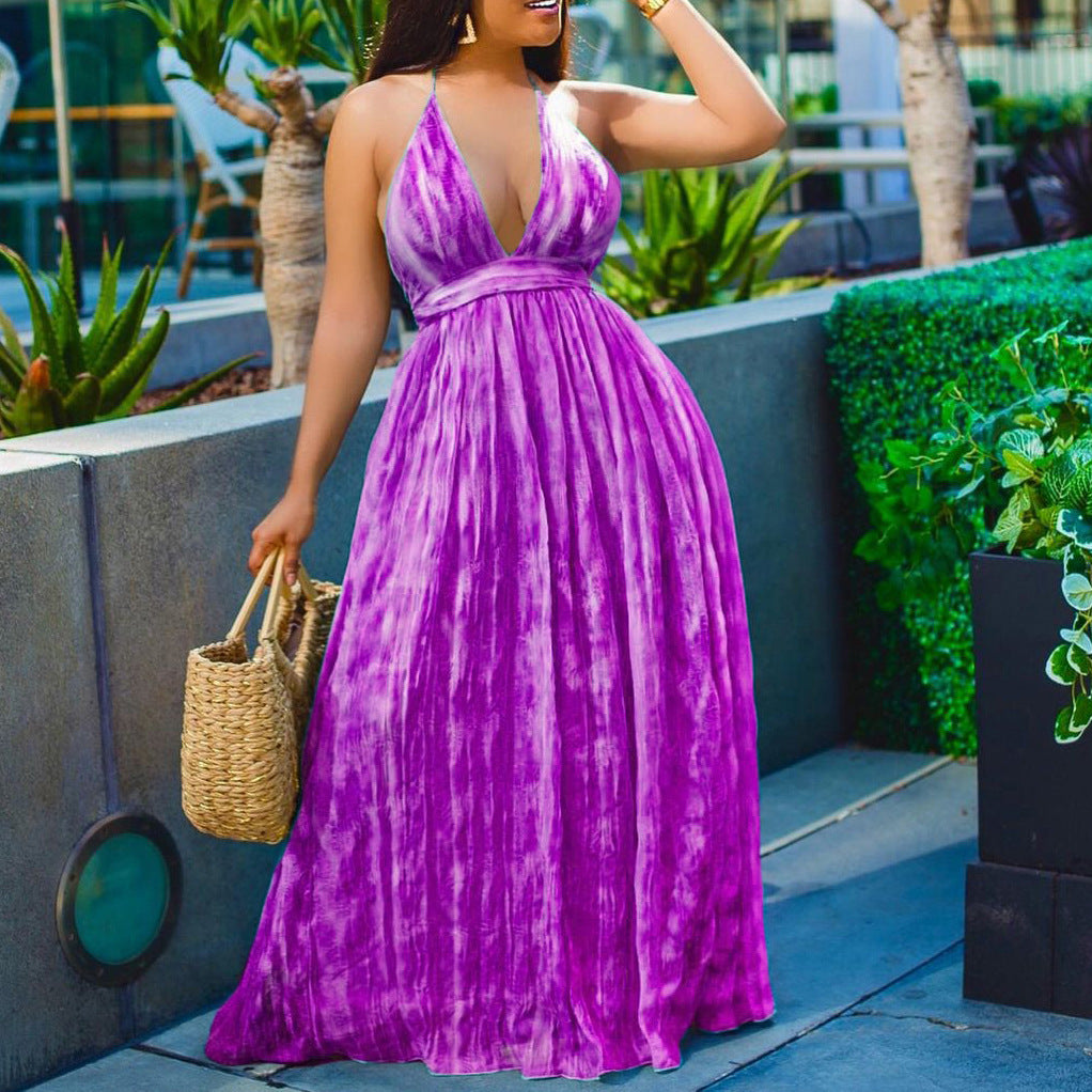 Halter Cross Border Gowns - Beachwear, Dresses
