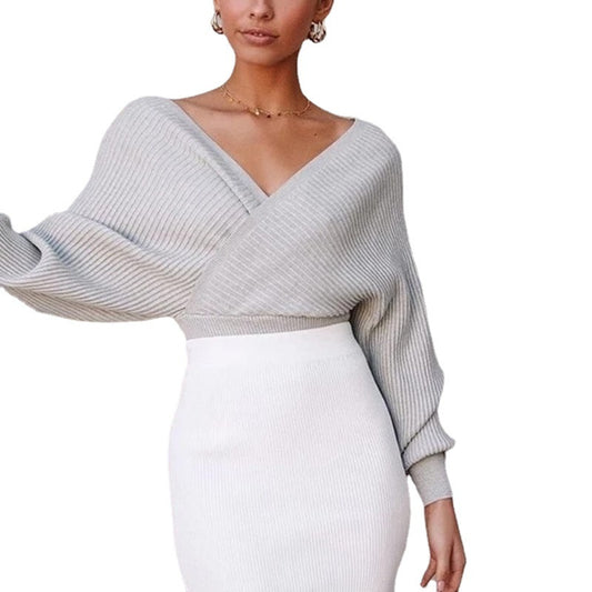 Doing My Best Cropped Sweater - Tops