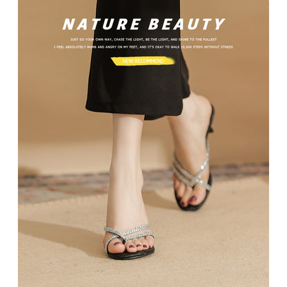 Midnight Glam Sandals - High Heel Sandals