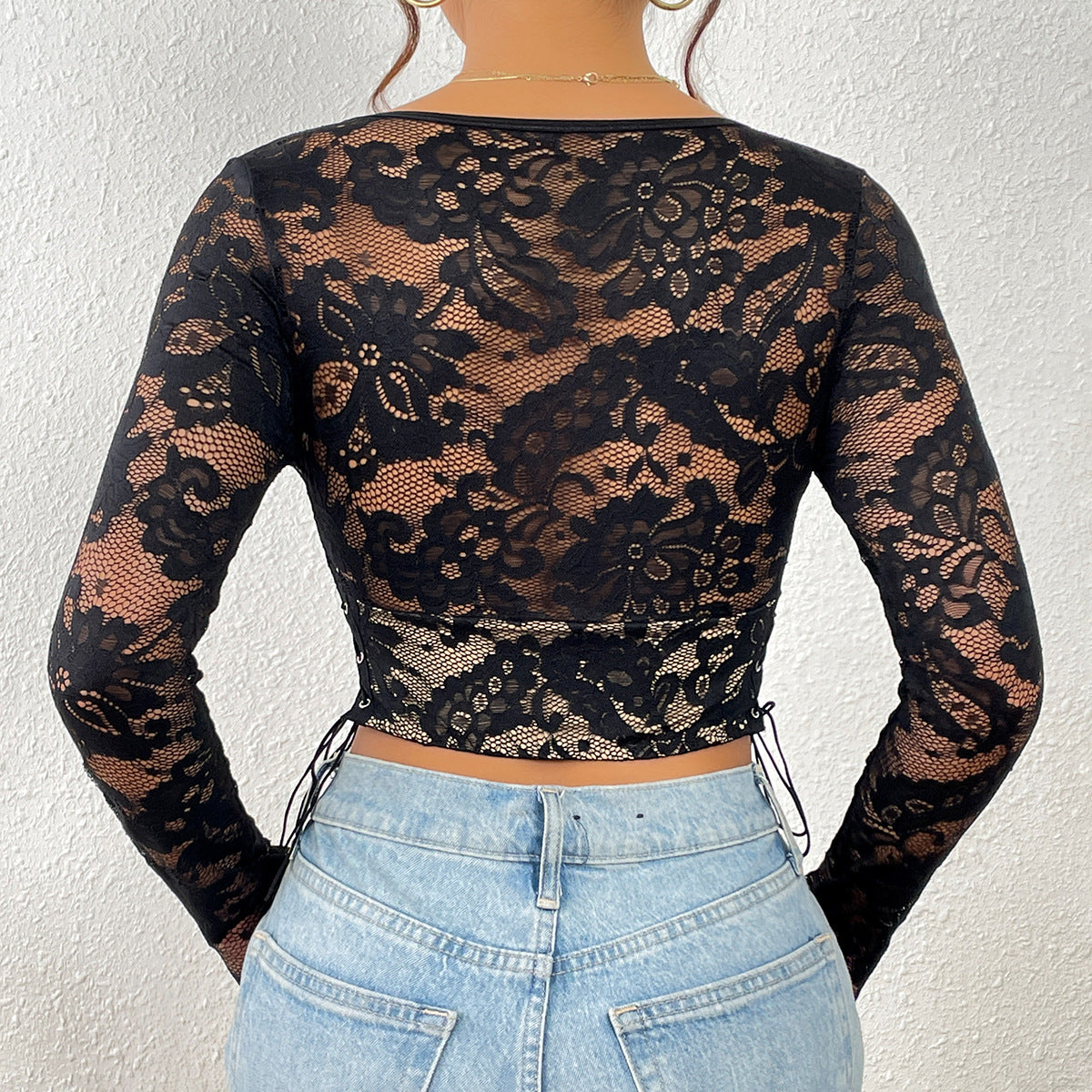 Cora Lace Cropped Top - Tops