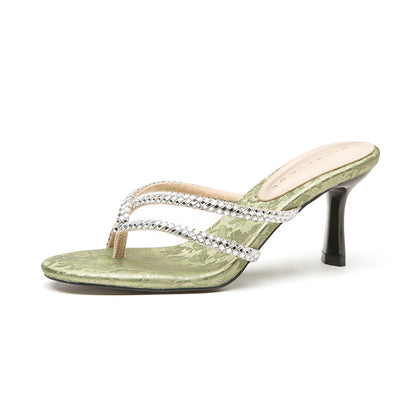 Midnight Glam Sandals - High Heel Sandals