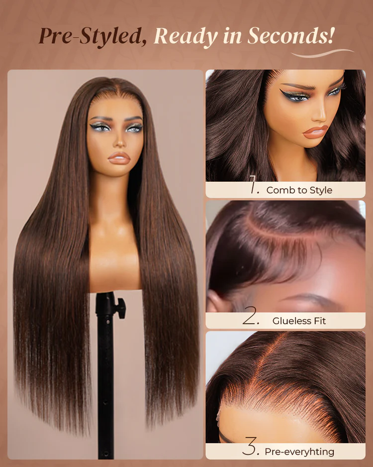 Chocolate Brown Frontal Wig